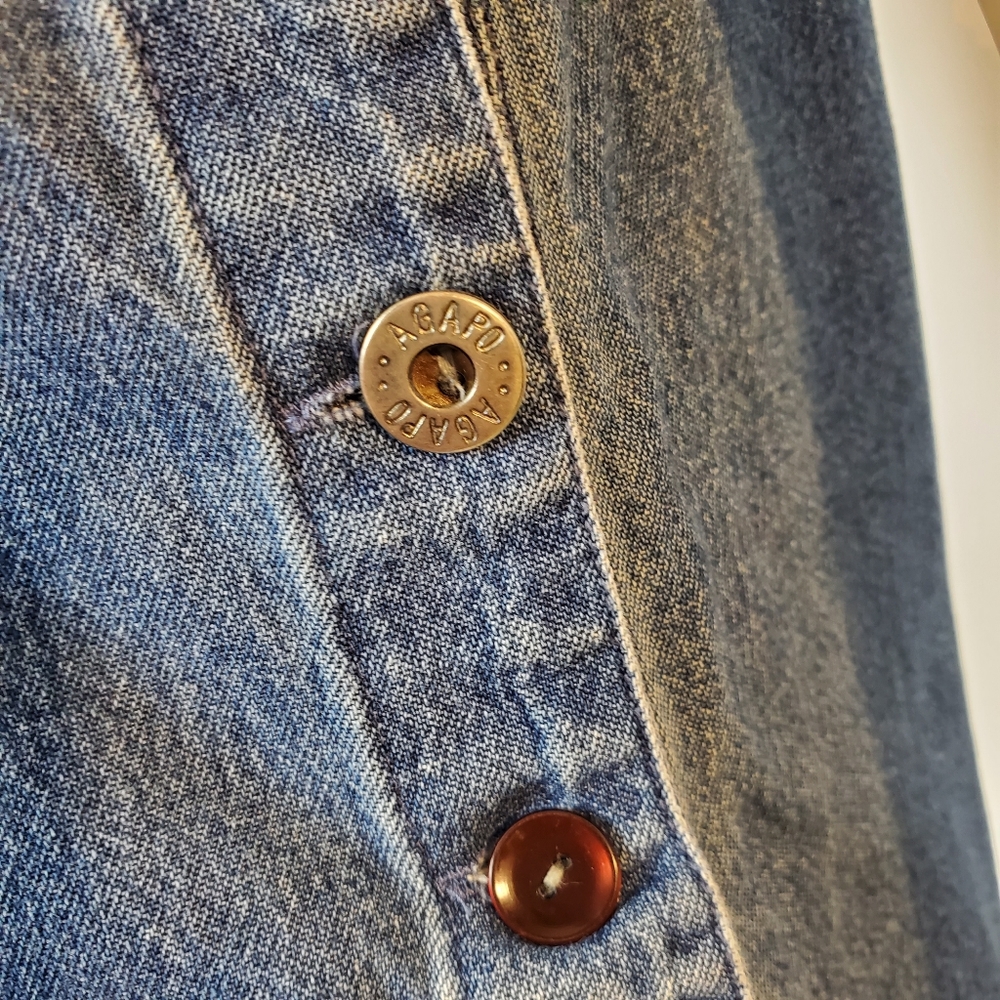 SOLD Vtg denim over-all dress - Picture 5 of 15